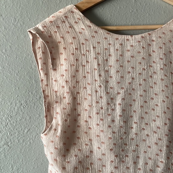 Blush Polka Dot Blouse - Picture 6 of 15